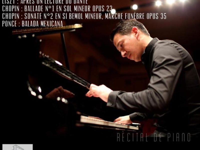 Récital de Piano par Alejandro Varela, – Jeudi 7 mars 2019 – 20h