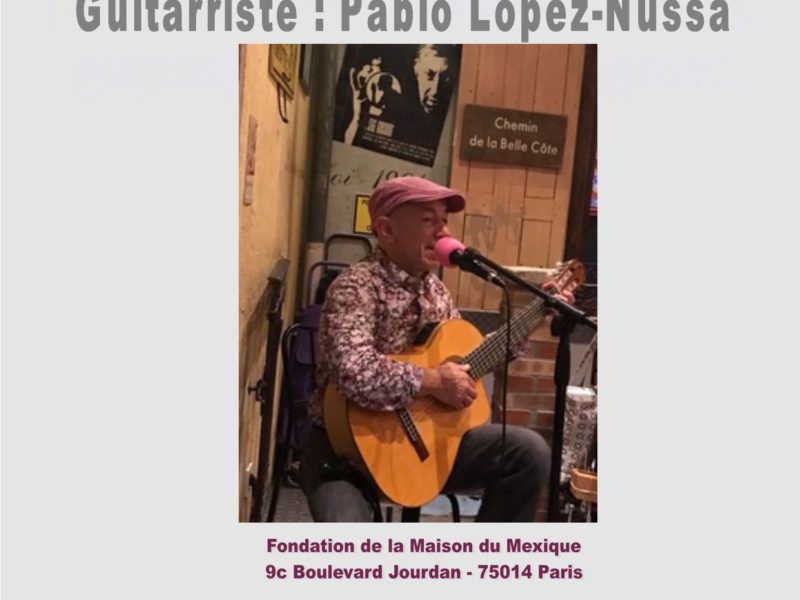 Concierto de música latino-américana Pablo López-Nussa, jueves 22 de septiembre 2022 -19h30