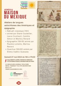 Atelier 27 mai