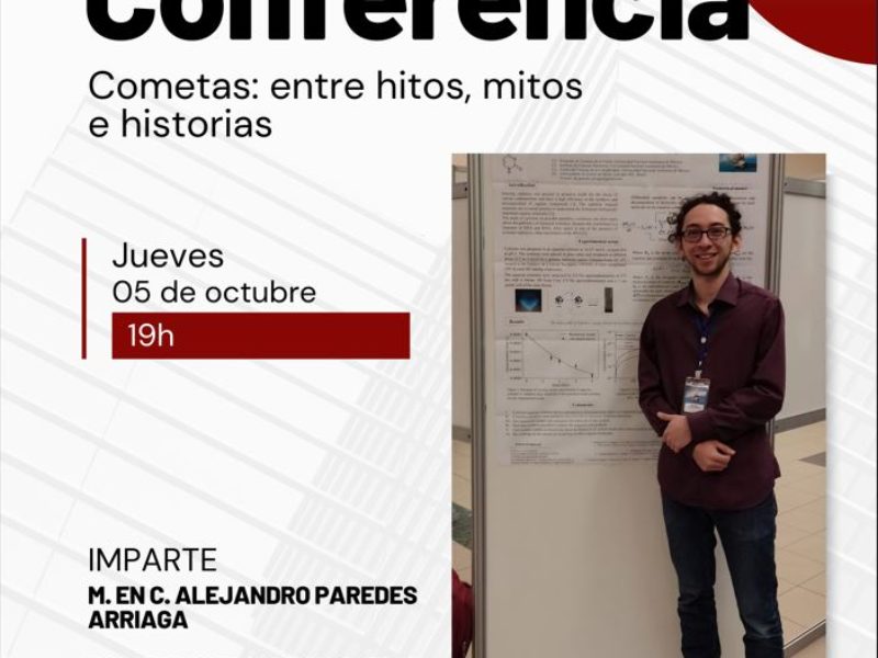 « Cometas : hitos, mitos e historias », jeudi 5 octobre 2023 – 19h