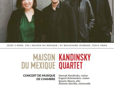 Concierto de Música de cámara Cuarteto Kandinsky, jueves 2 de marzo – 19h