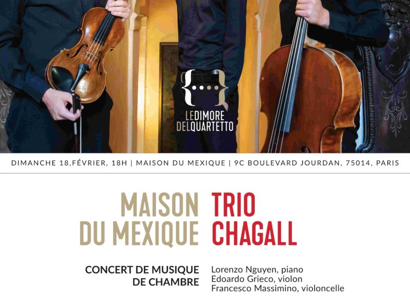 Concert Trio Chagall, dimanche 18 février – 18h
