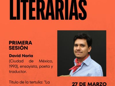 Tertulias Literarias, miércoles 27 marzo – 17h